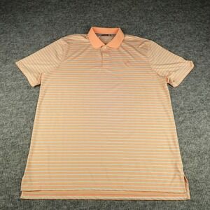 Southern Tide Polo Shirt Mens Extra Large Orange Tide To Trail Performance Golf-
